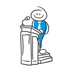 Stick Figure Series Blue / Vortrag