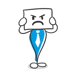 Stick Figure Series Blue / böse