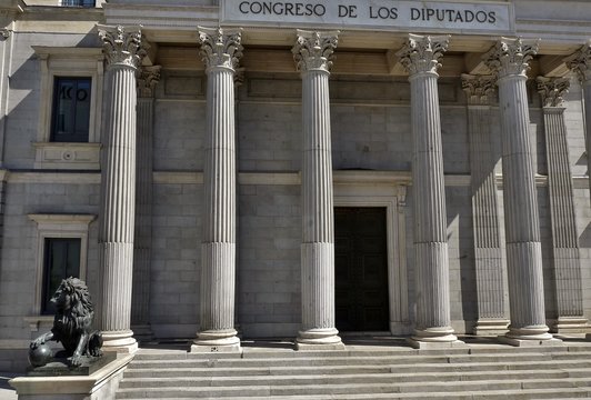 ENTRADA AL CONGRESO DE LOS DIPUTADOS EN MADRID,ESPA&Ntilde;A
