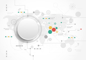 Obraz premium Abstract technology background