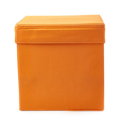 Foot stool ottoman pouffe over isolated white background