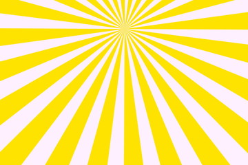 Illustration of white and yellow rays from the top