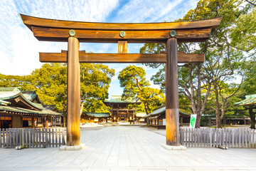 Obraz premium Meiji Shrine in Tokyo, Japan