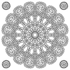 Decor floral gem mandala