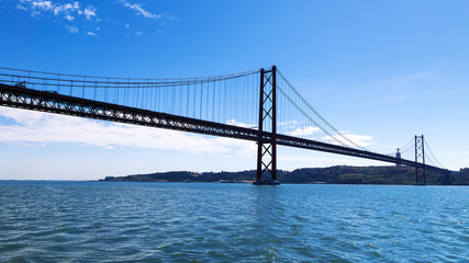 Fototapeta na wymiar Bridge August 25, Lisbon, Portugal
