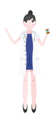medical professionals vector art