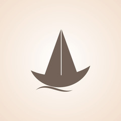 Icon Of Sail Boat.