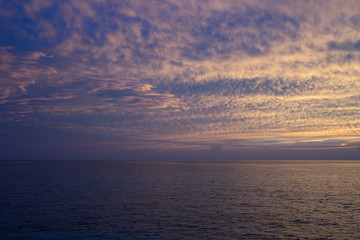 Sunset Sky and sea Background