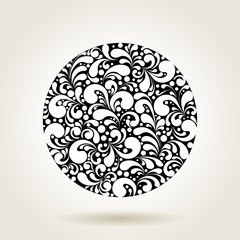 Circle silhouette decoration