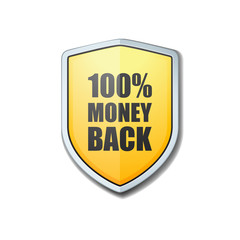 100% Money Back Guarantee shield