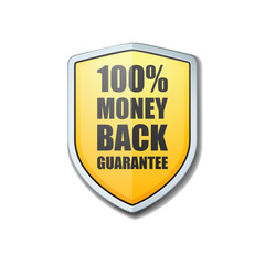 100% Money Back Guarantee shield