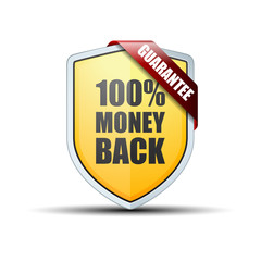 100% Money Back Guarantee shield