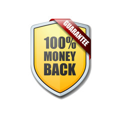 100% Money Back Guarantee shield