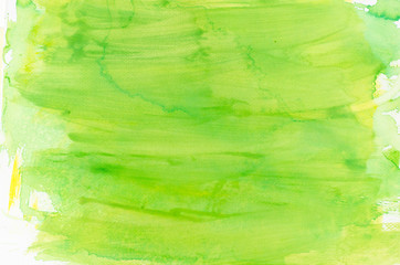 watercolor green painted background