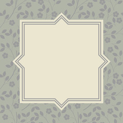 Stylish floral frame