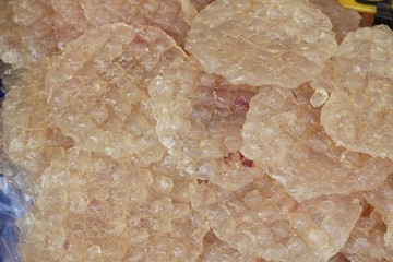 dried fish for cooking in the market.