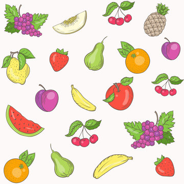 Fresh fruit pattern