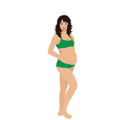 Stages of pregnancy vector
