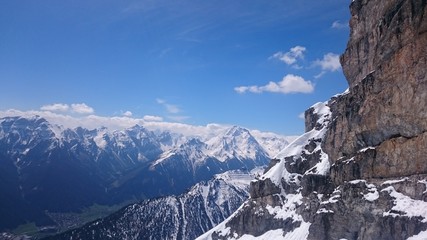 Blick von der Marchreisen Scharte ins Stubaital