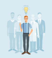 Business icons. Brainstorming.