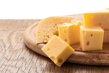 fresh piece of cheese