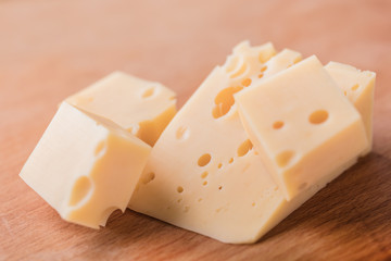 fresh piece of cheese