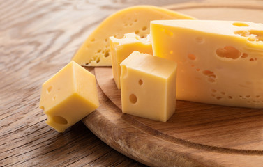 Fototapeta fresh piece of cheese obraz