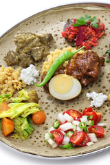 ethiopian cuisine, one plate dinner
