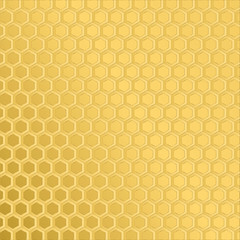 Abstract golden pattern of hexagons. Gold texture.Vector illustration