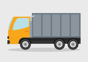 Truck design. transportation icon. flat illustration