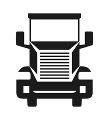 Truck design. transportation icon. silhouette illustration