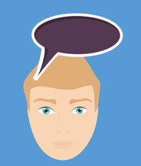 communication design. bubble icon. conversation concept 