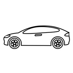Obraz na płótnie Canvas Car line icon Vector Illustration