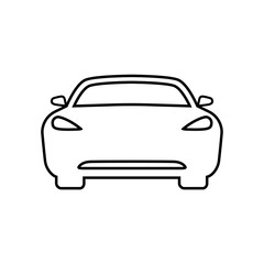 Car line icon Vector Illustration