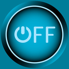 Icon blue word off