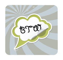 Acronyms on Paper Speech Balloon