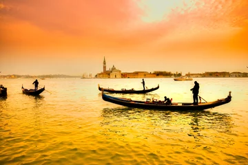 Zelfklevend Fotobehang Gondolas in Venice, Italy © Luciano Mortula-LGM