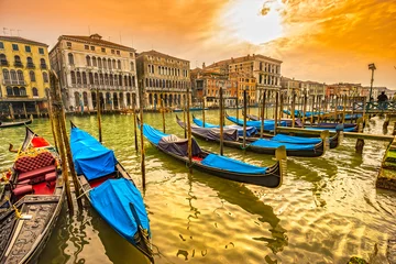 Foto auf Alu-Dibond Gondeln in Venedig, Italien © Luciano Mortula-LGM