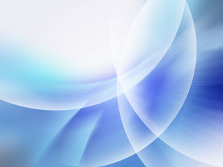 Fototapeta premium Abstract blue background with smooth lines 
