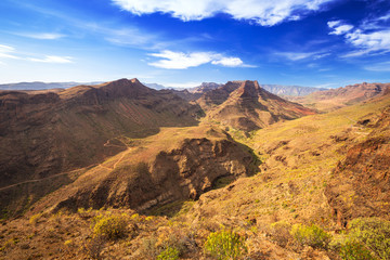Mountain landscape of Gran Canaria island, Spain