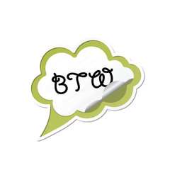 Acronyms on Paper Speech Balloon