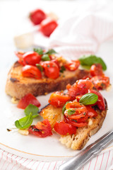 Italian food. Bruschetta.
