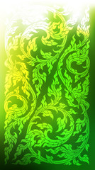 outline tradition on blur background