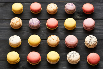 French delicious dessert macaroons