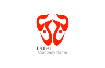Fototapeta Dubai Vektor Arabic Calligraphy logo obraz