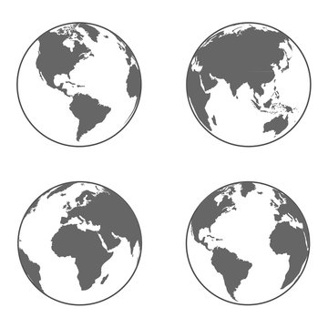 World Icon. Vector illustration.