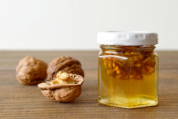 Honey with walnut