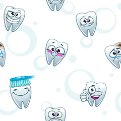 Obraz premium Vector dental texture
