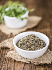 Dried Thyme (selective focus)