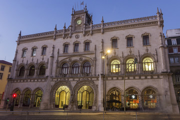 Fototapeta premium Rossio Train Station in Lisbon